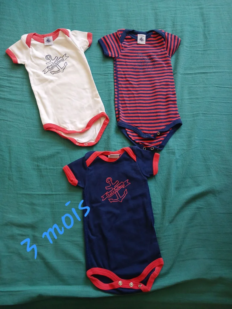 Lot 5 bodies petit bateau – photo 3